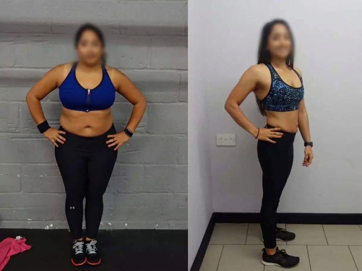 Alisha before and after transformation