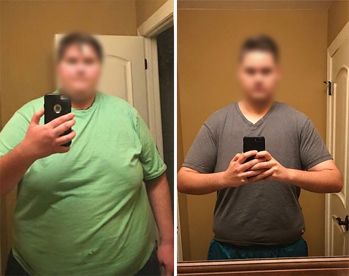 Luke before and after transformation